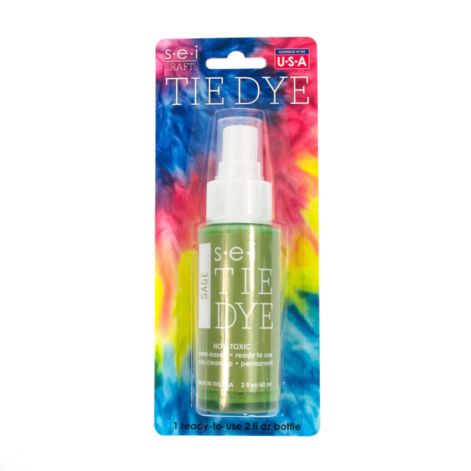 S·E·I Sage Tie Dye Spray Bottle 2oz (59ml) | Permanent Clothing Dye for DIY Projects - view 4