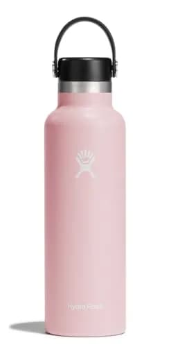 Hydro Flask 21 Oz Standard Mouth Water Bottle in Trillium Pink - main product image