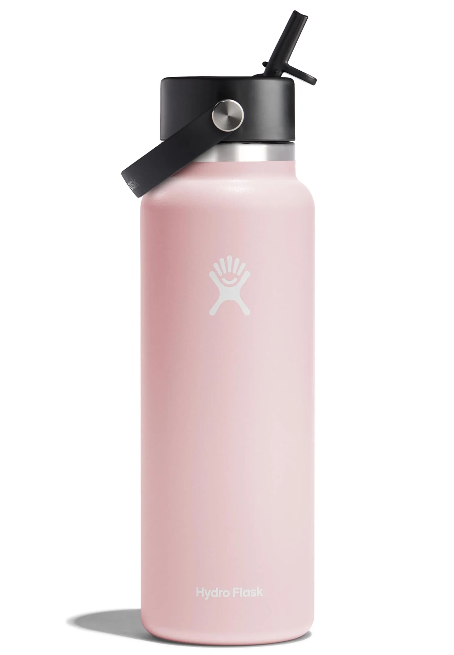 Hydro Flask Water Bottle - Insulated Stainless Steel - Wide Straw Lid, Non Spill, Leakproof in 32 Oz Black — Trillium / 40 Ounces