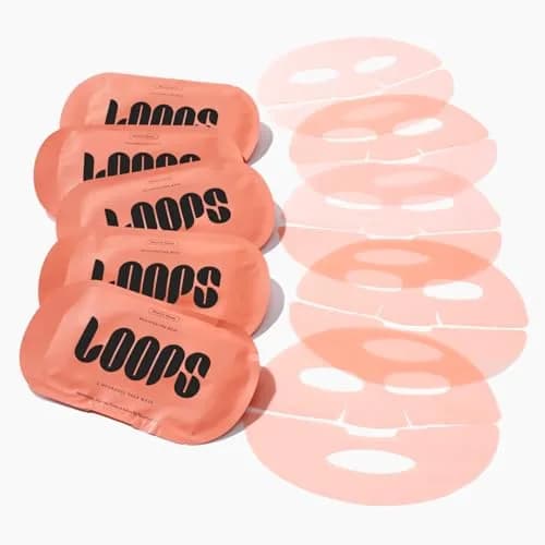 LOOPS Weekly Reset - Rejuvenating Korean Hydrogel Face Masks, 5pc | Hydrates & Refines Pores thumbnail 2