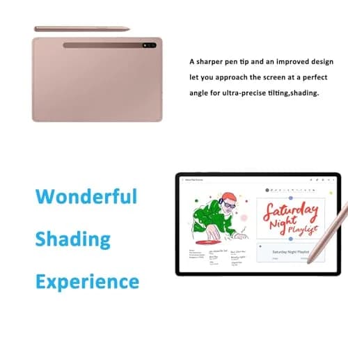 CaoXiong Galaxy Tab S7 Pen Gold | 4096 Pressure Levels, Natural Feel (70-120 chars) thumbnail 4