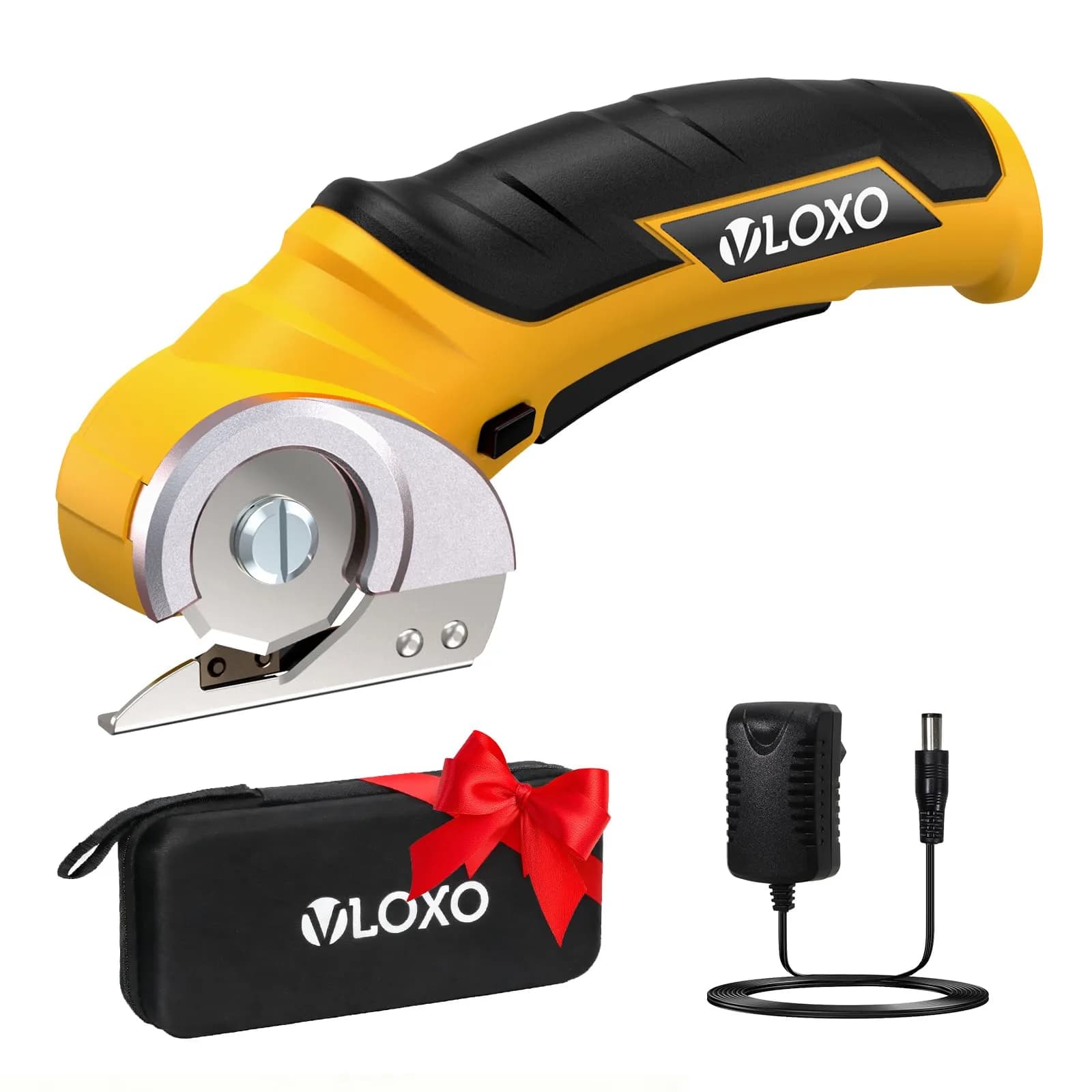 VLOXO Cordless Electric Scissors 240RPM 0.64kg (1.4lb) | Cuts Cardboard, Leather, Carpet Effortlessly - main product image