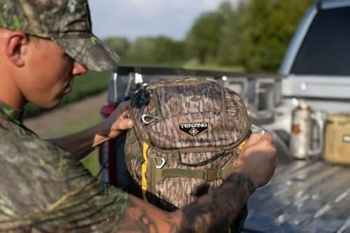 TENZING 1500 Whitetail Day Pack, Olive Green | Hunting Backpack with 4 Compartments & 10 Pockets thumbnail 2