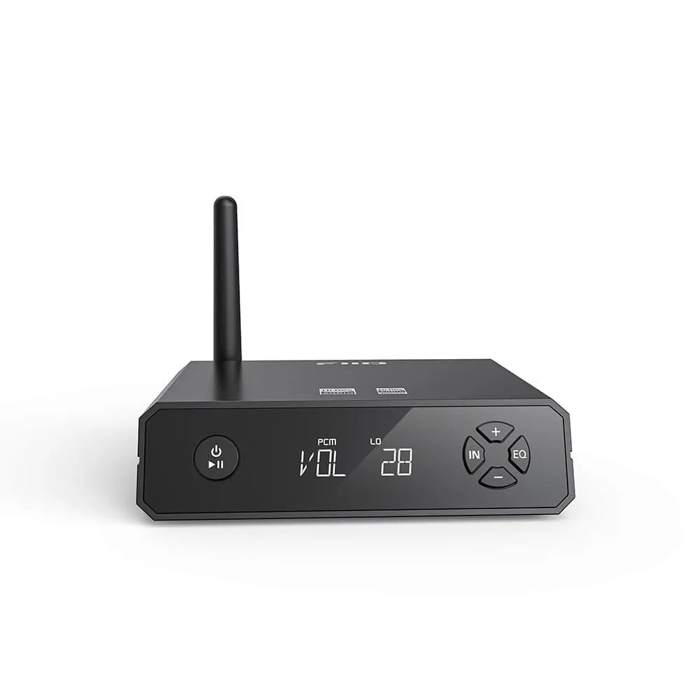 FiiO BR13 HiFi Bluetooth 5.1 Receiver with USB DAC, LDAC/aptX Low Latency, OLED Display & RCA Optical Coaxial Output | Upgrade Your Old Stereo System - main product image