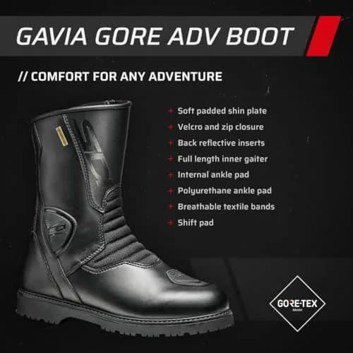 Sidi Gavia Gore Adventure Touring Motorcycle Boots | Waterproof Breathable Microfiber (11 US) for Men thumbnail 8
