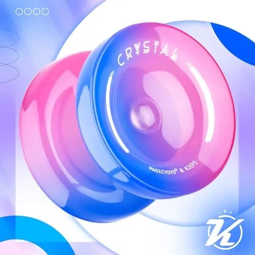 MAGICYOYO K2 Crystal Responsive Yoyo for Kids 8-12, Beginner Yo-yo with Dual Modes & Accessories (Blue Pink Gradient) thumbnail 2