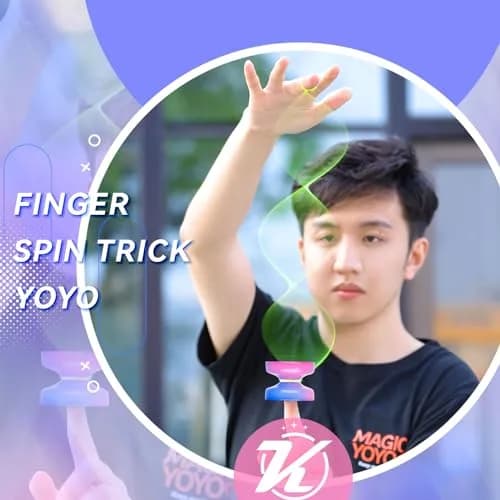 MAGICYOYO K2 Crystal Responsive Yoyo for Kids 8-12, Beginner Yo-yo with Dual Modes & Accessories (Blue Pink Gradient) thumbnail 3