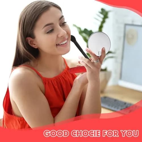 Copkim Telescoping Inspection Mirror for Mechanics,Red,Round | Adjustable Handle, 50mm Diameter, Durable Metal & Glass thumbnail 5