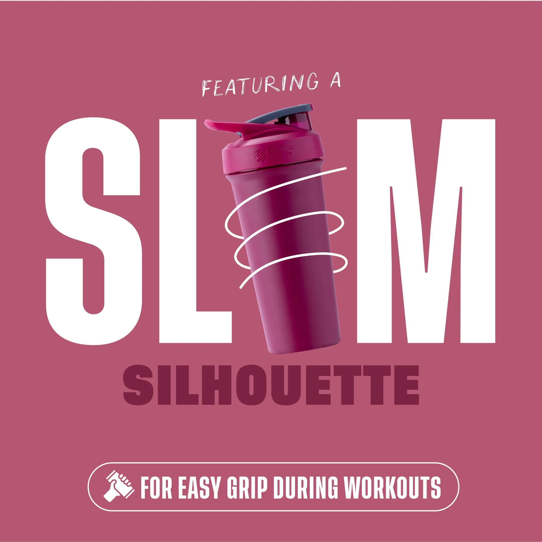 BlenderBottle Sport Sleek Stainless Steel Shaker Bottle 739ml (25 oz) | Double-Wall Insulated for 24 Hours Cold - view 7