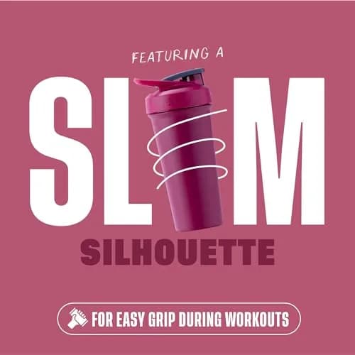 BlenderBottle Sport Sleek Stainless Steel Shaker Bottle 739ml (25 oz) | Double-Wall Insulated for 24 Hours Cold thumbnail 7