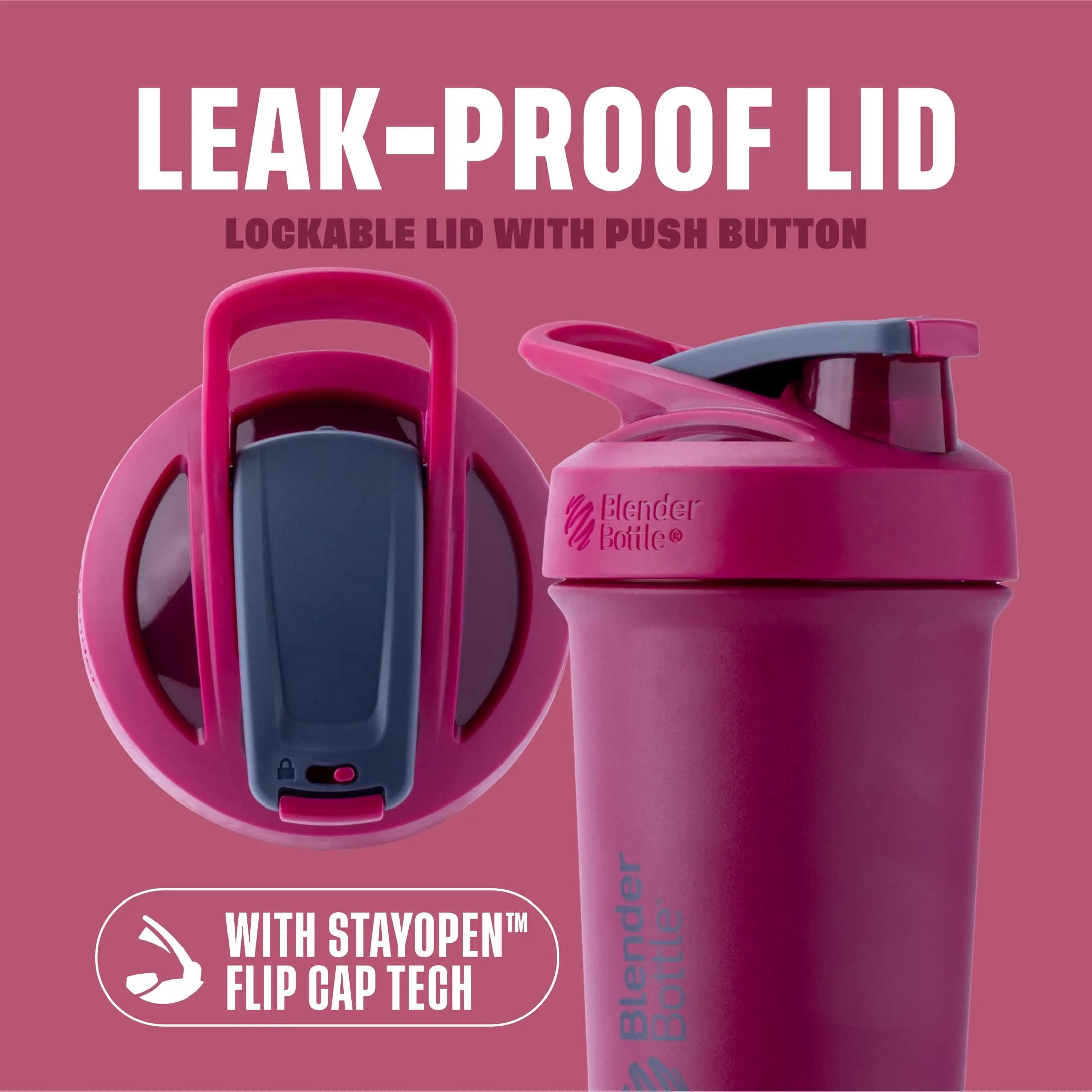 BlenderBottle Sport Sleek Stainless Steel Shaker Bottle 739ml (25 oz) | Double-Wall Insulated for 24 Hours Cold - view 2