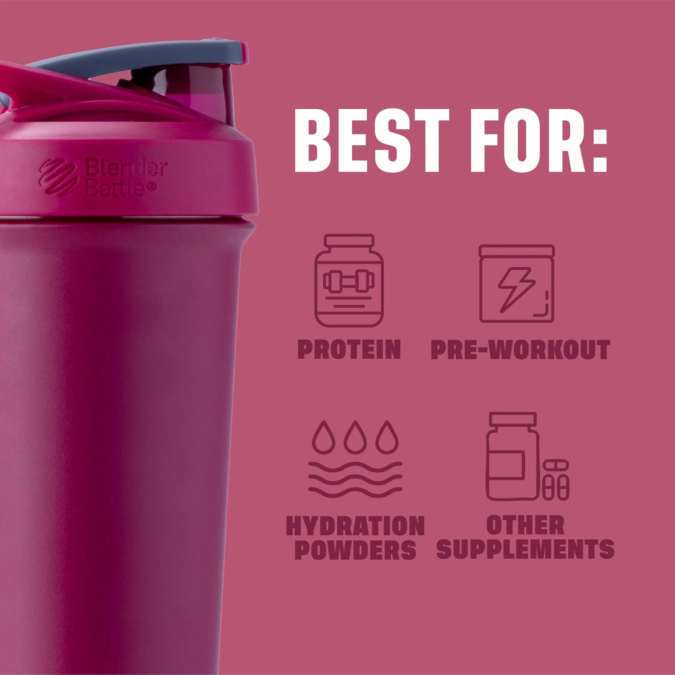 BlenderBottle Sport Sleek Stainless Steel Shaker Bottle 739ml (25 oz) | Double-Wall Insulated for 24 Hours Cold - view 4