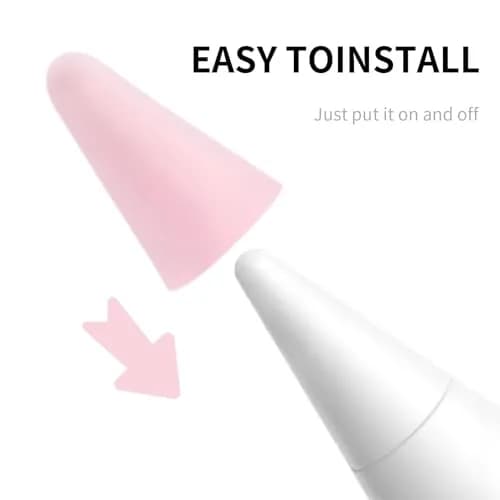 YBSUCLD Silicone Pencil Nib Sleeves for Apple Pencil 1/2/Pro/USB-C, Pink (100 Count) thumbnail 6