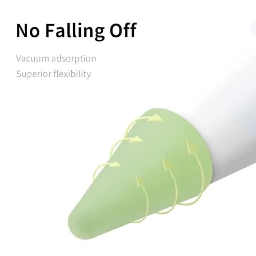 YBSUCLD Silicone Pencil Nib Sleeves for Apple Pencil 1/2/Pro/USB-C, 100pcs Green | Protects Screen & Extends Tip Life thumbnail 7