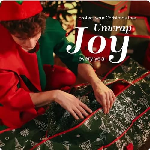 Handy Laundry Christmas Tree Storage Bag for 7.5 Foot Artificial Trees | Durable Waterproof Material with Handles thumbnail 5