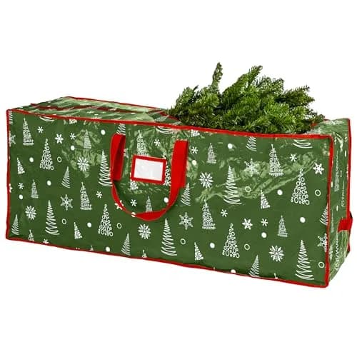 Handy Laundry Christmas Tree Storage Bag for 9 Foot Trees | Heavy Duty Waterproof Material with Handles thumbnail 1