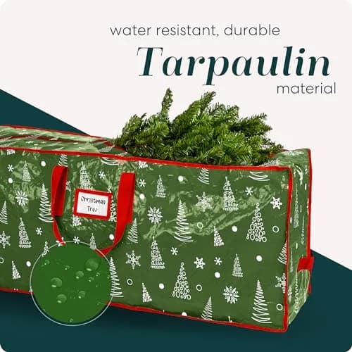 Handy Laundry Christmas Tree Storage Bag for 9 Foot Trees | Heavy Duty Waterproof Material with Handles thumbnail 3