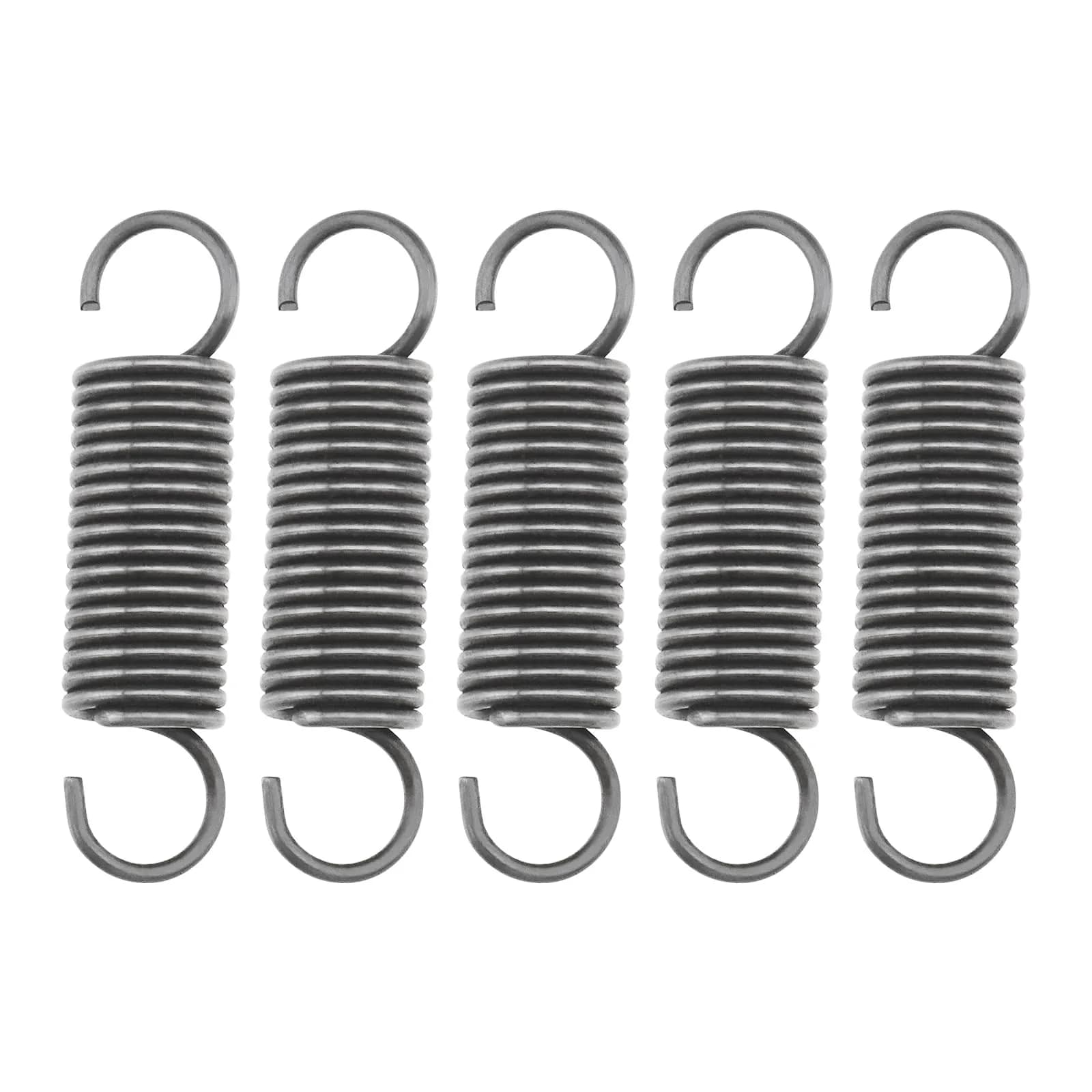 The Lord of the Tools Tension Springs with Hooks 50mm (1.97") Length, 12mm (0.47") OD, 1.5mm Wire Diameter Stainless Steel Dual Hooks | 5-Piece Set for Assembly & Repair - main product image