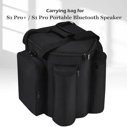 Seracle Carrying Case for Bose S1 Pro+ / S1 Pro Speaker & Microphone, Black | Padded Oxford Fabric with Shoulder Strap thumbnail 6