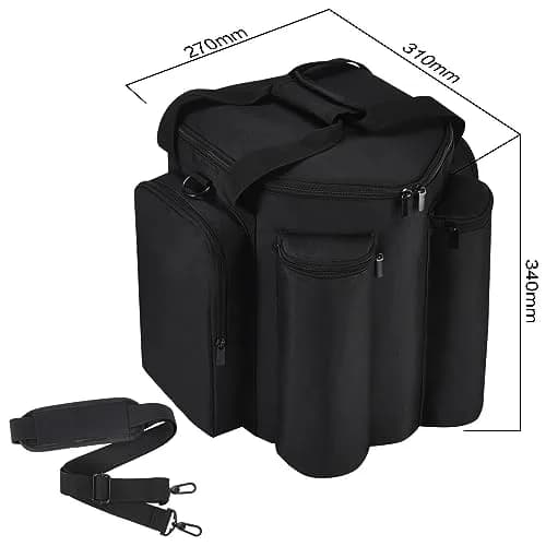 Seracle Carrying Case for Bose S1 Pro+ / S1 Pro Speaker & Microphone, Black | Padded Oxford Fabric with Shoulder Strap thumbnail 7