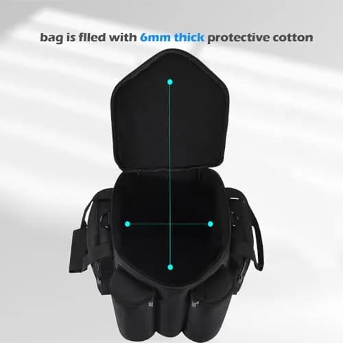 Seracle Carrying Case for Bose S1 Pro+ / S1 Pro Speaker & Microphone, Black | Padded Oxford Fabric with Shoulder Strap thumbnail 3