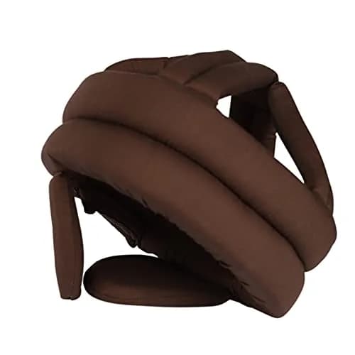 PENINSULA LOVE Elderly Protective Hat Thick Soft Helmet for Seniors - Adjustable Safety Bump Cap (Coffee) thumbnail 7