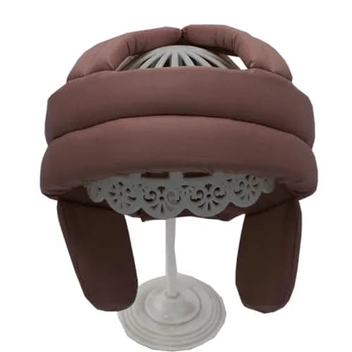 PENINSULA LOVE Elderly Protective Hat Thick Soft Helmet for Seniors - Adjustable Safety Bump Cap (Coffee) thumbnail 9