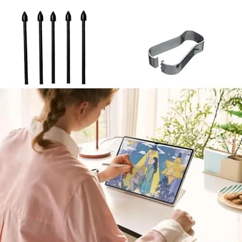 Dakexiong 5 Pack Galaxy Tab S9 Ultra S Pen Tips | Replacement Stylus Nibs for Samsung Galaxy Tab S9 Plus (Black) + Tweezer thumbnail 6