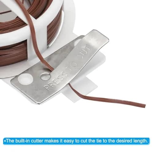PATIKIL Garden Twist Ties 20M | Reusable with Cutter for Plants & Cable Organization (70-120 chars) thumbnail 4