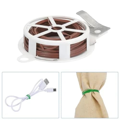 PATIKIL Garden Twist Ties 20M | Reusable with Cutter for Plants & Cable Organization (70-120 chars) thumbnail 5