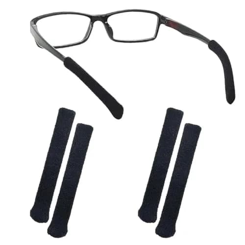Qoaimu Soft Cotton Glasses Ear Cushions | Anti-Slip Elastic Eyeglass Ear Pads for Comfort & Sweat Absorption - main product image