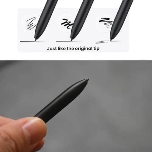 Alovexiong Samsung Galaxy Tab S7 FE S Pen Tips - 5 Pack with Tweezer (Black) | Precise, Durable & Long-Lasting thumbnail 4