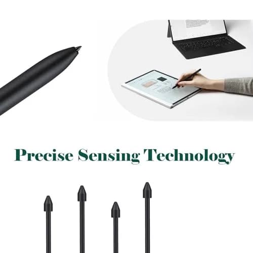 Alovexiong Samsung Galaxy Tab S7 FE S Pen Tips - 5 Pack with Tweezer (Black) | Precise, Durable & Long-Lasting thumbnail 5