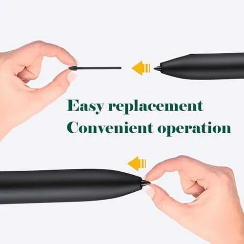 Alovexiong Samsung Galaxy Tab S7 FE S Pen Tips - 5 Pack with Tweezer (Black) | Precise, Durable & Long-Lasting thumbnail 7