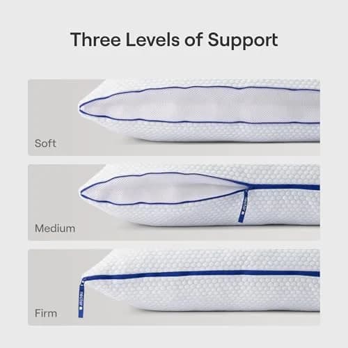 Nectar Tri-Comfort Cooling Pillow Standard | Adjustable Firmness & Breathable Support thumbnail 3