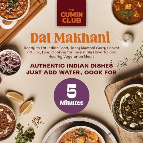 the cumin club Dal Makhani (Black Lentils) | Authentic Indian Ready-to-Eat Meal (Pack of 5) thumbnail 2