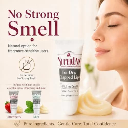 superlan Organic Lanolin Lip Balm 3-Pack & Nipple Cream | Deep Hydration for Dry Lips & Sensitive Skin thumbnail 3
