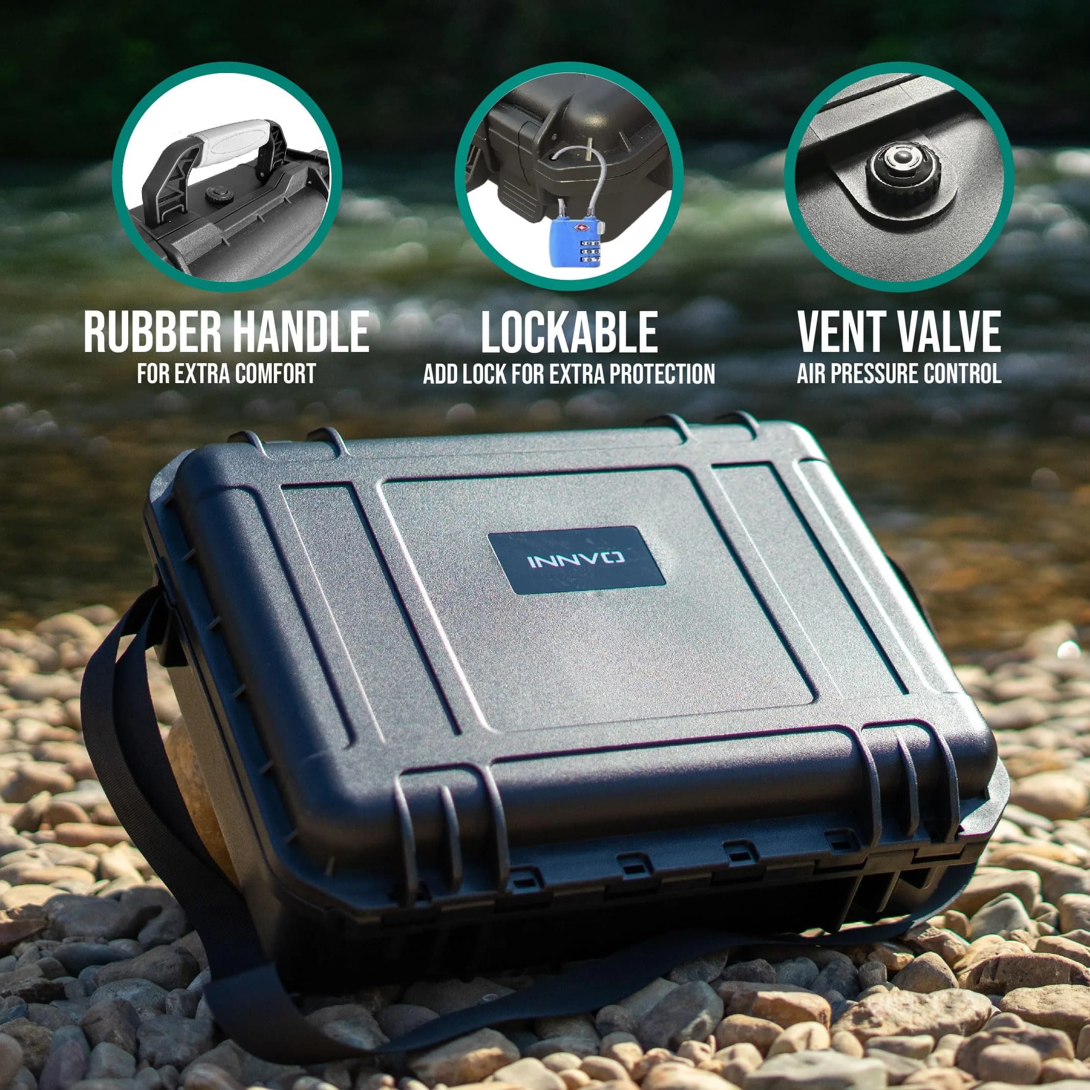 INNVO Waterproof Hard Case for DJI Air 3S / Air 3 Drone & Accessories | IP67 Certified - view 7
