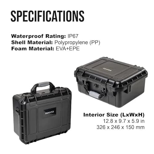 INNVO Waterproof Hard Case for DJI Air 3S / Air 3 Drone & Accessories | IP67 Certified thumbnail 8