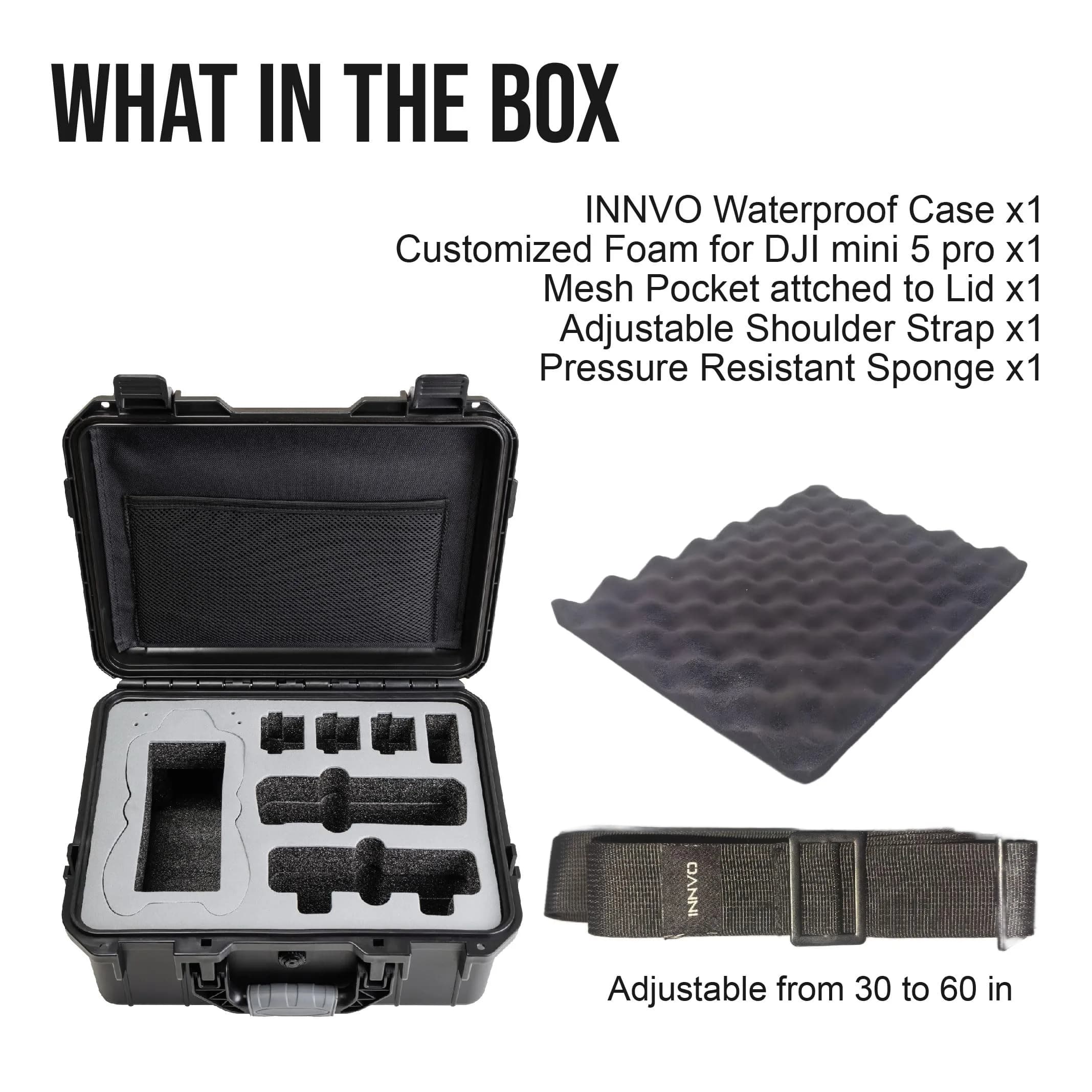 INNVO Waterproof Hard Case for DJI Air 3S / Air 3 Drone & Accessories | IP67 Certified - view 9