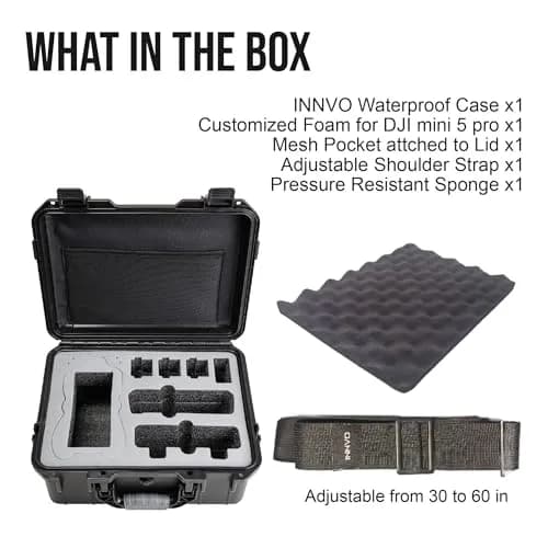 INNVO Waterproof Hard Case for DJI Air 3S / Air 3 Drone & Accessories | IP67 Certified thumbnail 9