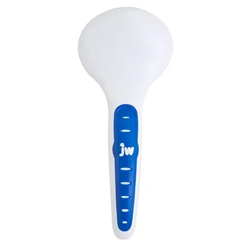 Petmate GripSoft Cat Brush, White/Blue | Ideal for Long & Short Haired Cats, Undercoat Removal thumbnail 3