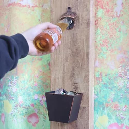 HAIICEN 30 PCS Rustic Beer Bottle Cap Opener Wall Mounted Antique Copper | 8.1 cm (3.15 in) Opener, 30-Pack thumbnail 4