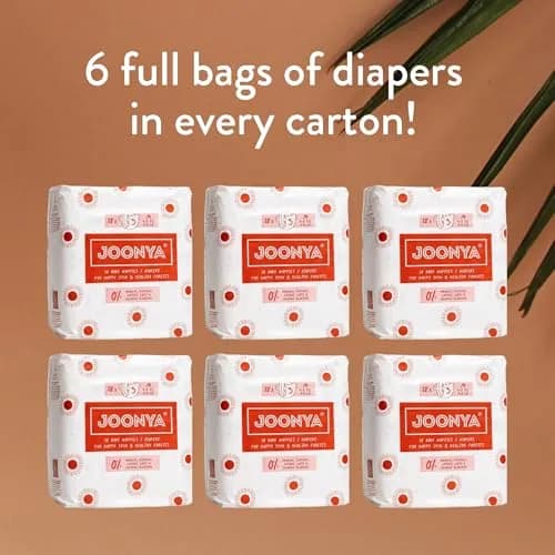 JOONYA Baby Diapers Size 3 M | Ultra Slim, 12-Hour Absorbency, Non-Toxic, Eco-Friendly, Made in Denmark thumbnail 7