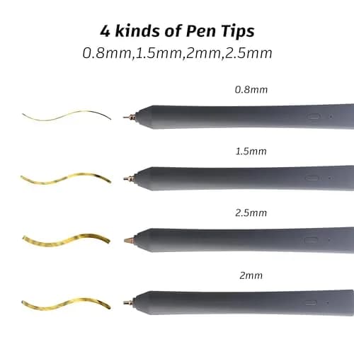 Find Scrapblooms Foil Quill Pen Starter Kit with 4 Size Metal Tips &1pc Heat Activated Foil Rolls | Art & Craft Tool for Scrapbooking & Card Making thumbnail 3