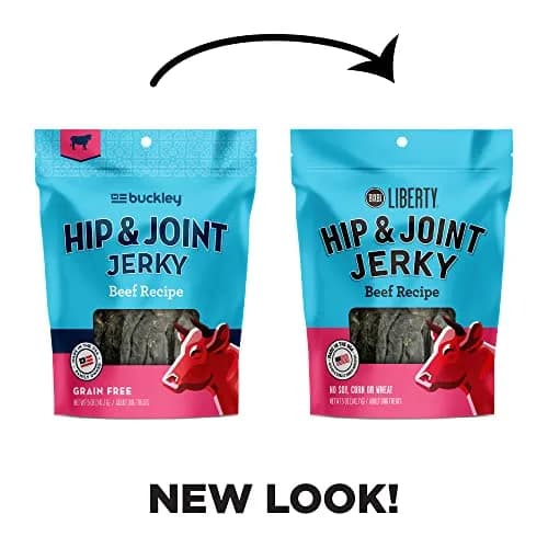 BIXBI Buckley Dog Jerky Treats Beef Recipe 5 oz (Pack of 3) Supports Hip & Joint Health thumbnail 3
