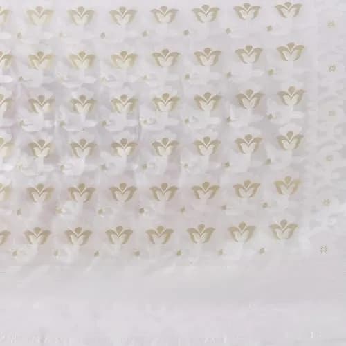 AS Aishwarya Sarees Women's Soft Dhakai Jamdani Saree With Blouse Piece, White, 6.3m (20.7 ft) thumbnail 6