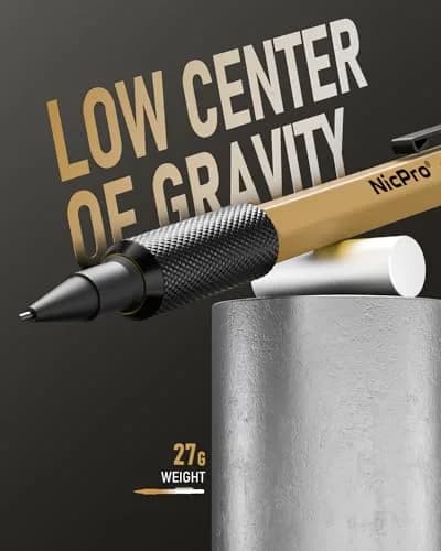 Nicpro 1.3mm Mechanical Pencil Set with 48 Lead Refills & 3 Erasers | Heavy Duty Outdoor Marking & Drafting thumbnail 2
