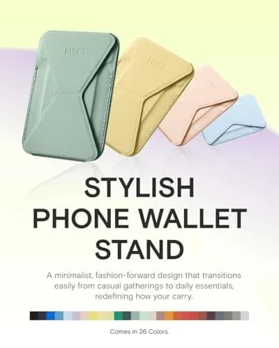 MOFT Magnetic Wallet Stand for iPhone 12-17 Series | Seafoam, 6.6cm x 9.7cm x 0.55cm | MagSafe Compatible, 3-Angle Stand thumbnail 6