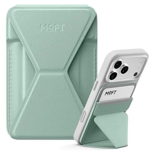 MOFT Magnetic Wallet Stand for iPhone 12-17 Series | Seafoam, 6.6cm x 9.7cm x 0.55cm | MagSafe Compatible, 3-Angle Stand thumbnail 1